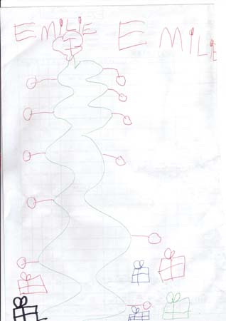 emilie dessine sapin noel